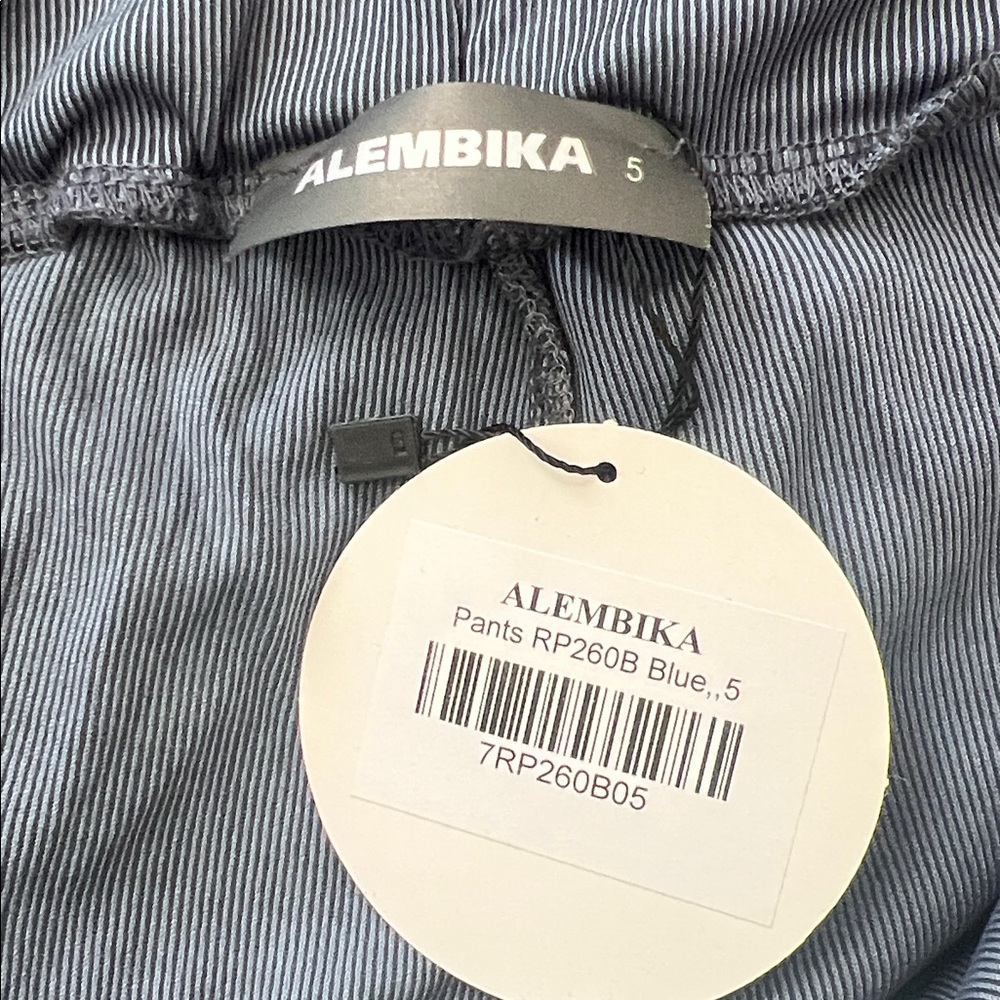 Alembika Essential Lounge Pants Blue Mist Cropped Wide Leg Size 5 | US 14-16 NWT - Picture 8 of 12